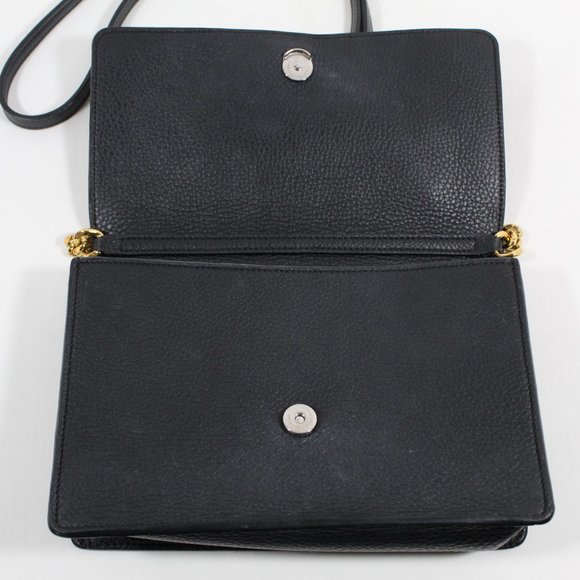 Chloe Alphabet Leather Clutch Bag - Black - Picture 6 of 9